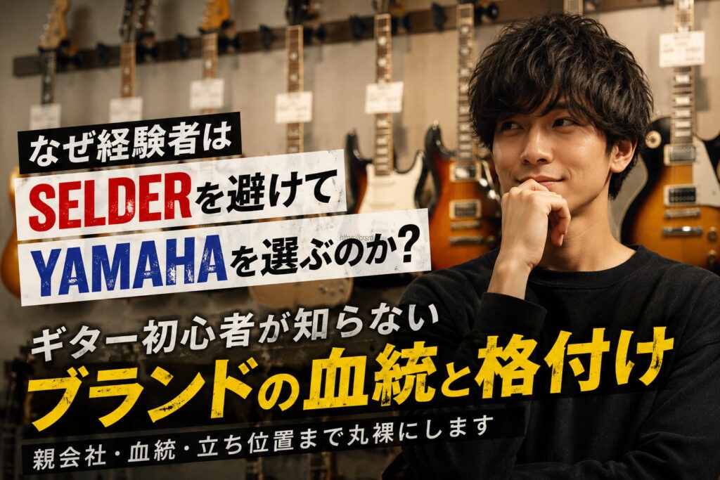 なぜ経験者はSELDERを避けてYAMAHAを選ぶのか？ギター初心者が知らないブランドの血統と格付け